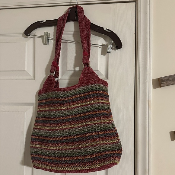 The Sak multi colored crotchet purse. Red interior in good condition. Preowned - Picture 2 of 7